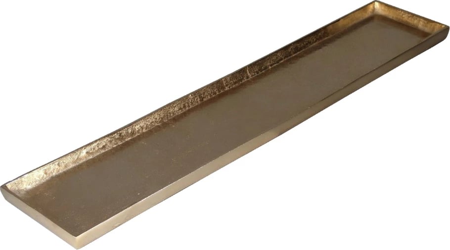 Tabaka dekorative WARDA, alumin, ngjyrë ari, 88x18x3 cm Tabaka dekorative WARDA, alumin, ngjyrë ari, 88x18x3 cm