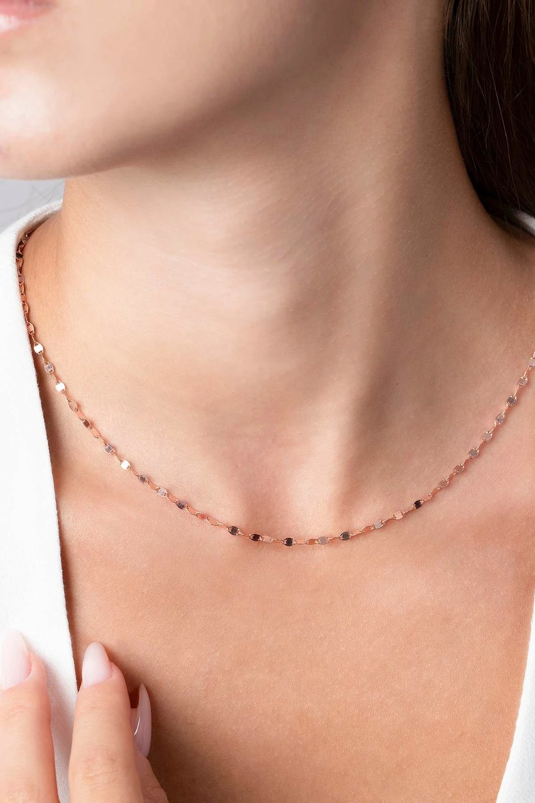 Qafore argjendi ngjyrë rozë gold Jumeon, ELKTY45230R