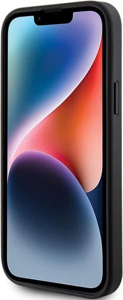 Mbështjellës Guess GUHMP15MPSAHMCK për iPhone 15 Plus 6.7", Saffiano MagSafe, zi