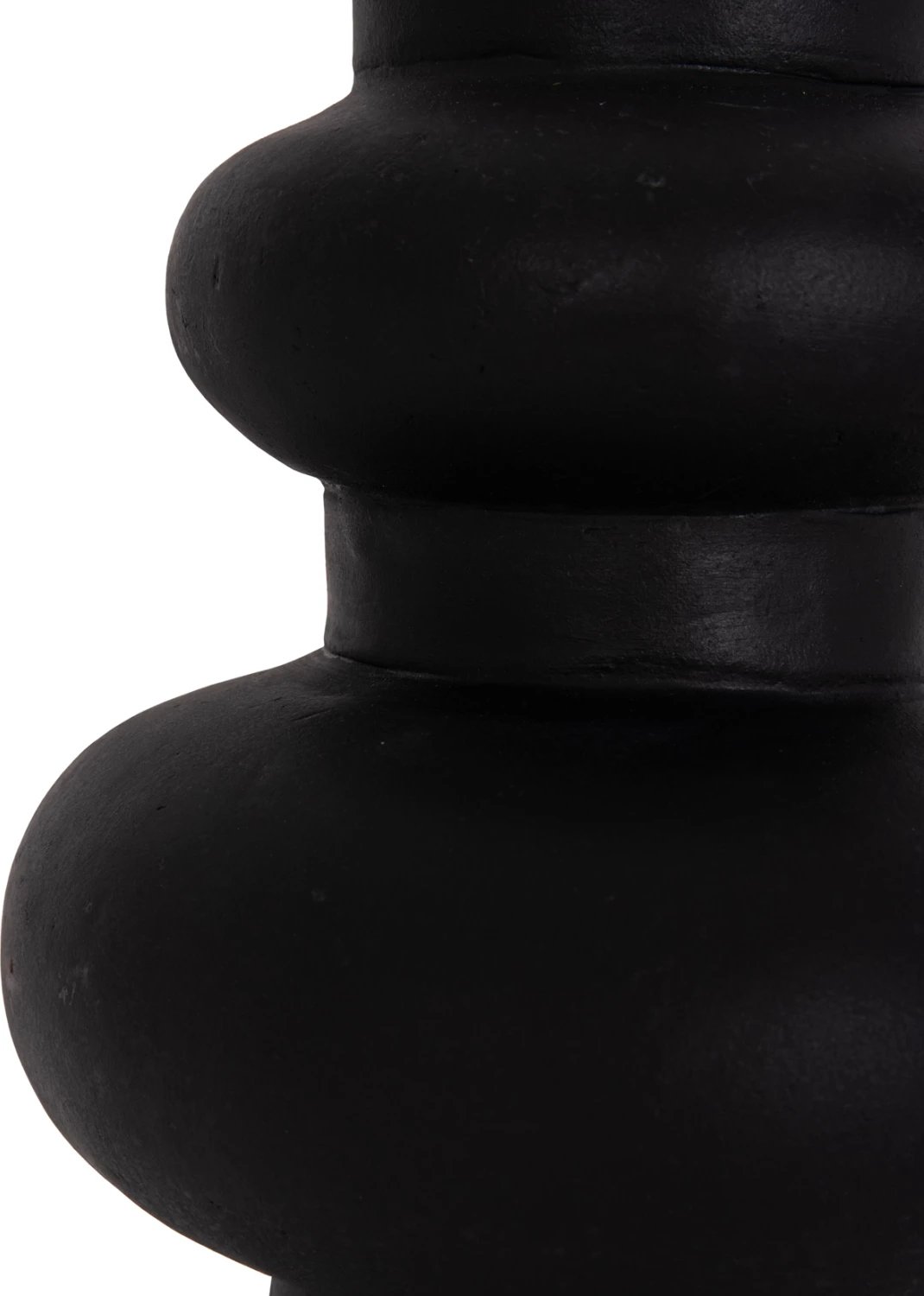 Vazo dekorative tavoline LEMA, terrakotë e zezë, FH4664.01M, 22x29cm