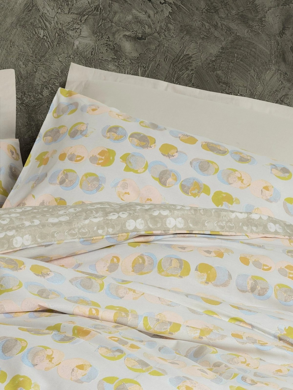 Set mbulesë për jorgan një person, ranforce, ngjyrë bezhë, Jocus, L'essentiel