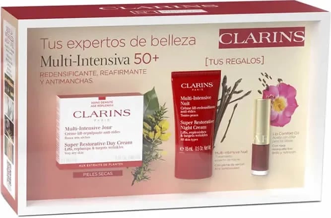 Set krem për fytyrë Clarins Super Restorative Day Cream për lëkurë shumë të thatë, 3 copë