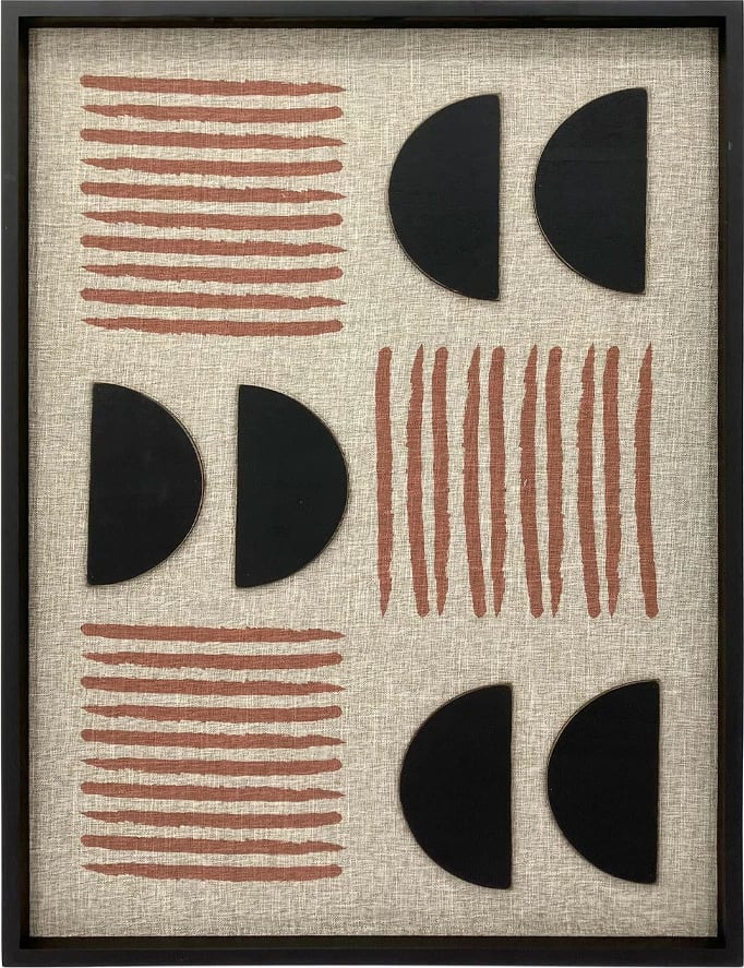 Pikturë dekorative Miles of Smiles, dru, shumëngjyrëshe, e zezë, 60x80x3cm