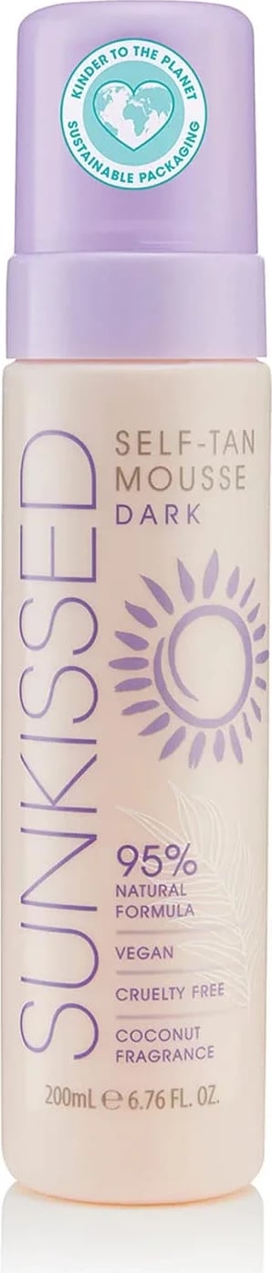 Mousse për vetë-ngjyrosje trupit Sunkissed Self-Tan Dark Coconut, unisex, 200ml