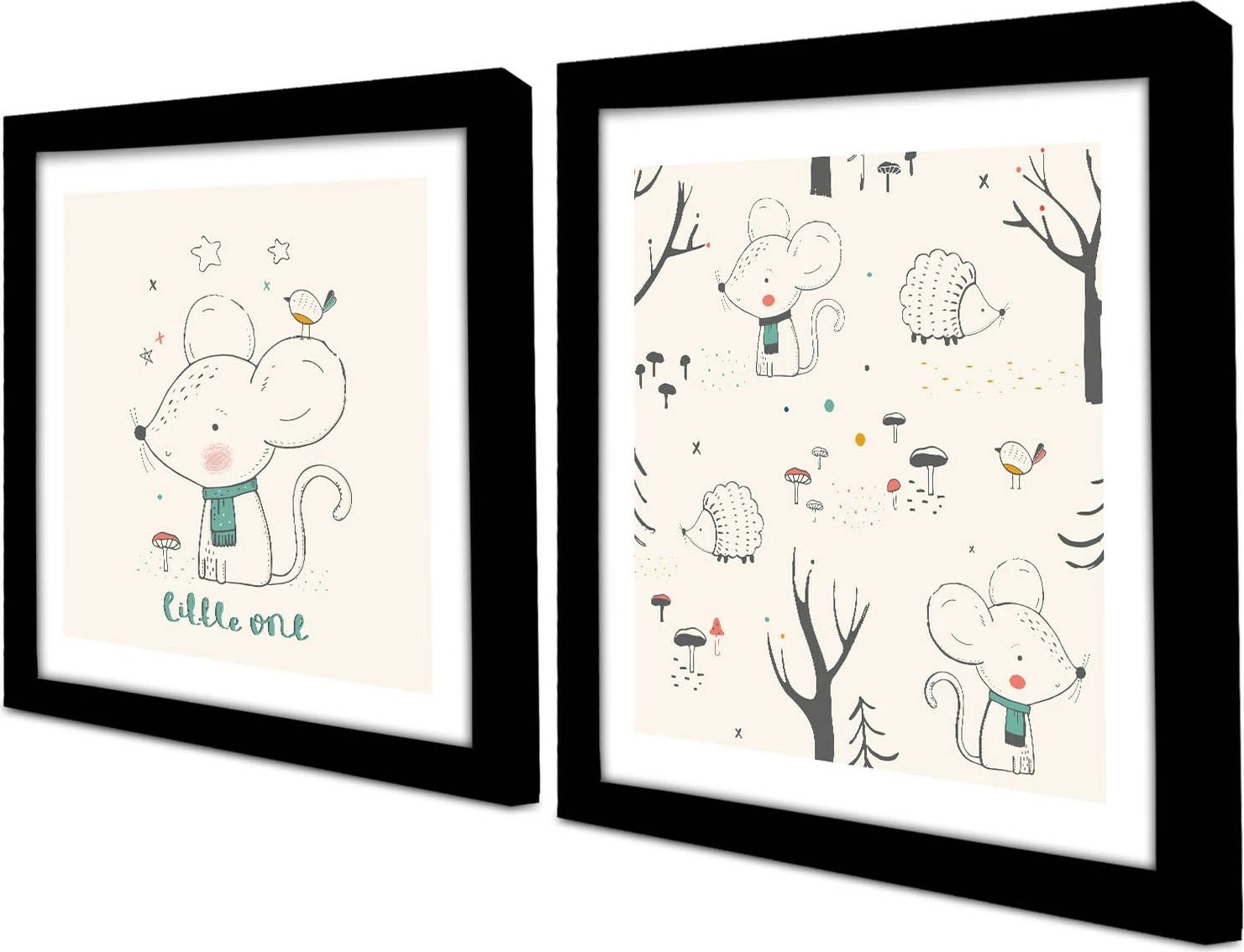 Pikturë dekorative me kornizë MDF (2 copë), Wallity, 2P3333SCT-004