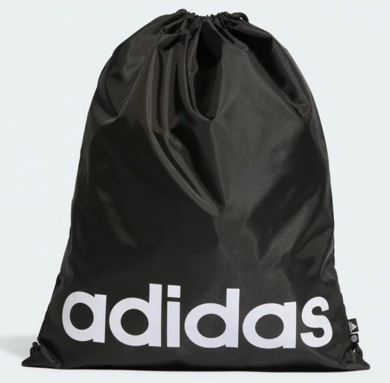 Çantë adidas Linear Gymsack HT4740 për meshkuj dhe femra, e zezë