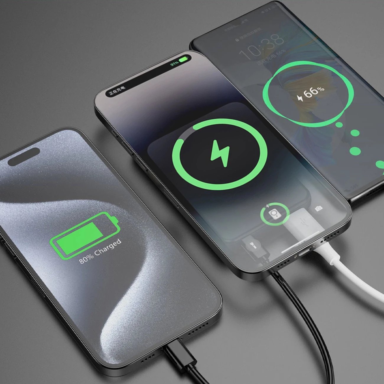 Powerbank Dudao K14S+, 10000mAh, 20W, USB-A/USB-C/MagSafe, me mbajtëse, e zezë