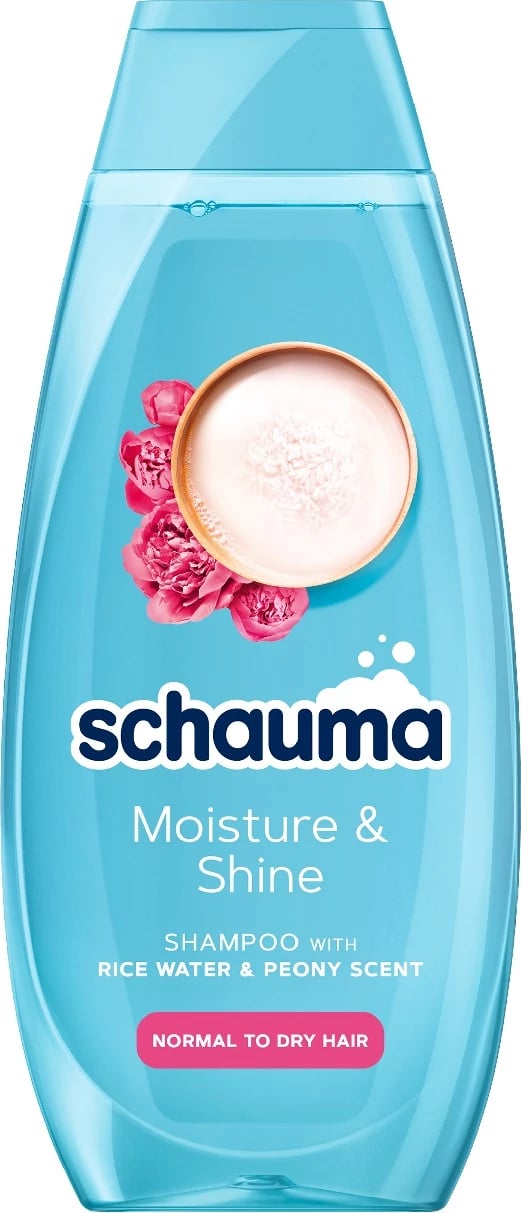 Shampon për femra Schauma Moisture & Shine me ujë orizi, 400ml