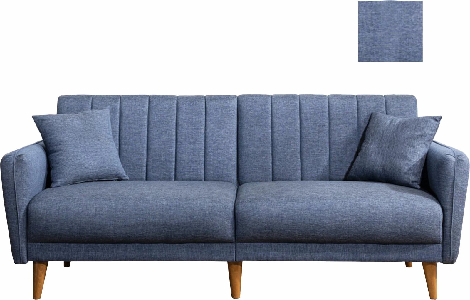 Divan-krevat 3 vendesh, ngjyrë e kaltër e errët, Atelier del Sofa