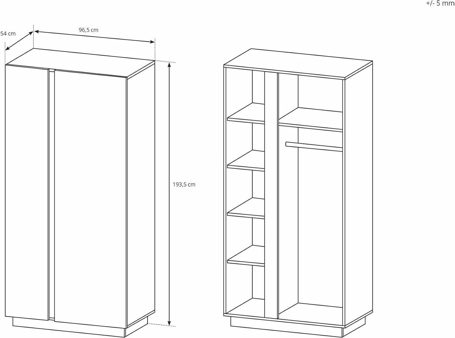 Dollap për rroba Acorn, i  bardhë Dollap për rroba Acorn, i  bardhë
