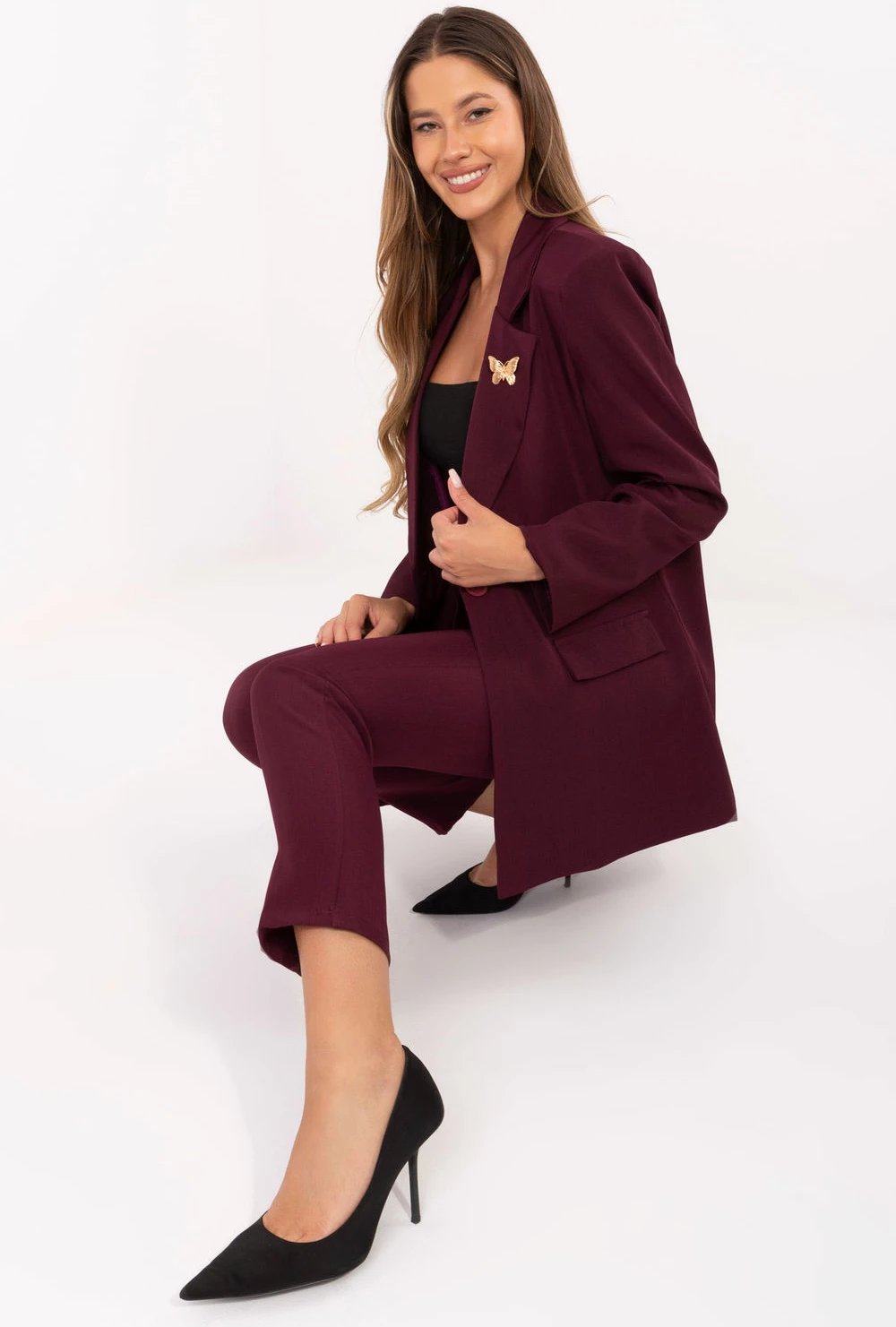 Blazer femra Rue Paris 217236, e kuqe