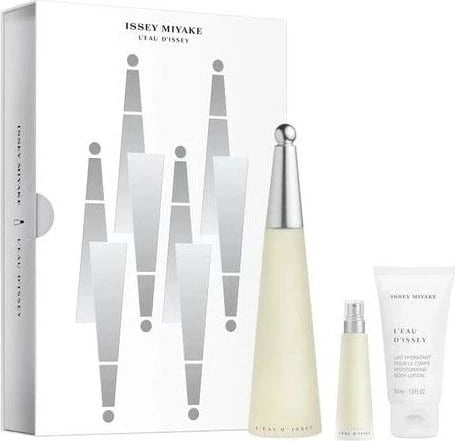Set Eau de Toilette unisex Issey Miyake L'Eau d'Issey 100ml + qumësht trupi 50ml + Eau de Toilette 10ml