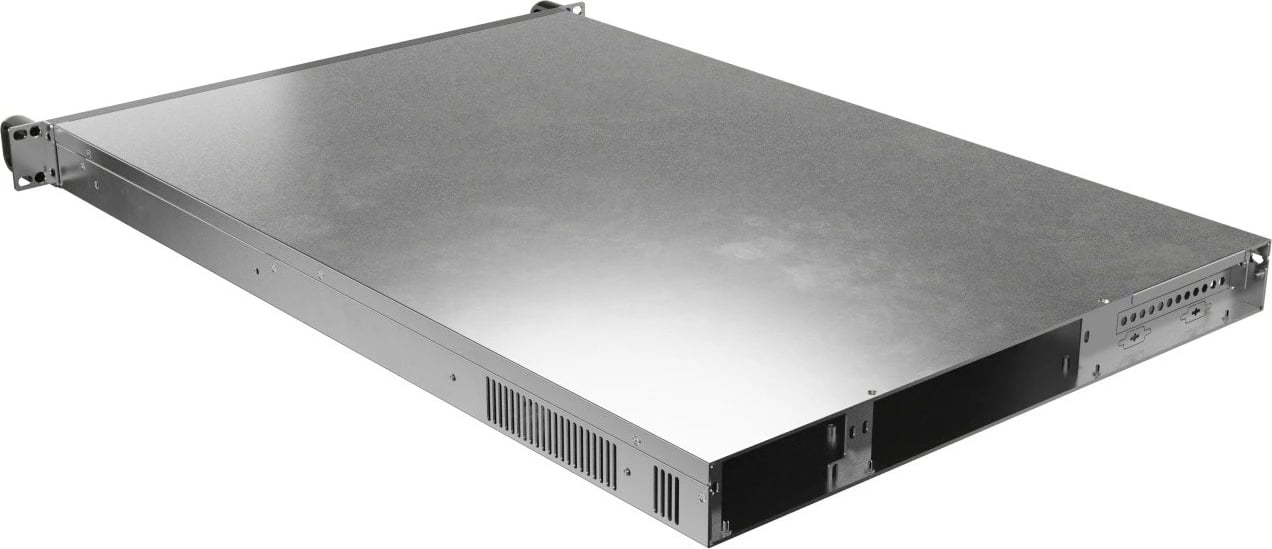 Kasë server RACK 19" 1U, Lanberg SC01-6501-12B, për E-ATX/ATX/mATX/ITX, 8x40 mm PWM, deri 6 disqe, PSU FLEX deri 330 mm, e zezë metal