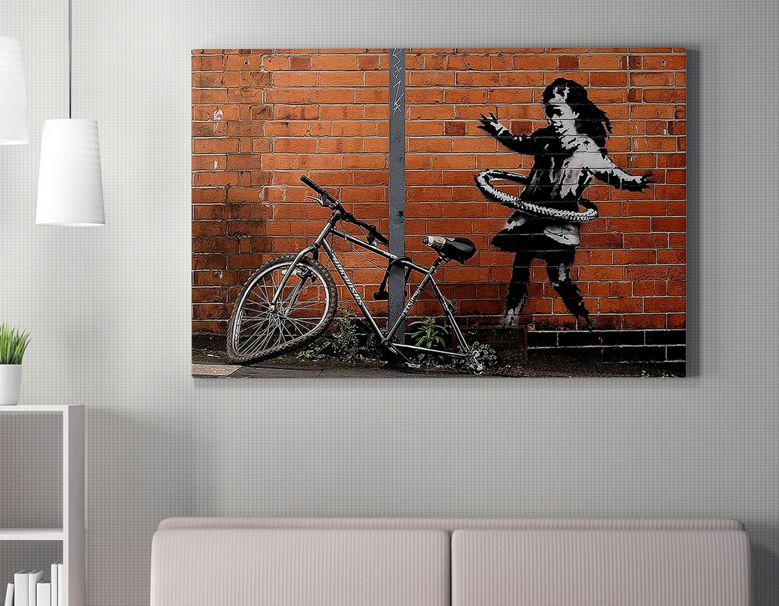 Pikturë dekorative në kanavacë, Banksy, shumëngjyrëshe, WY22, 50x70cm