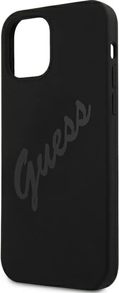 Mbështjellës Guess GUHCP12LLSVSBK për iPhone 12 Pro Max 6.7", silikon, i zi Mbështjellës Guess GUHCP12LLSVSBK për iPhone 12 Pro Max 6.7", silikon, i zi