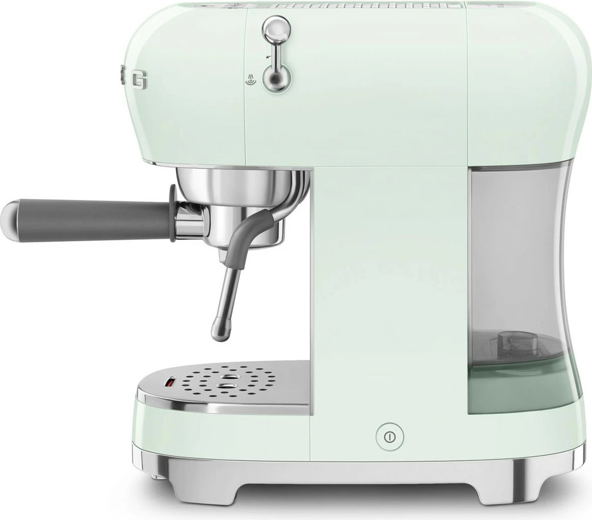 Aparat espresso SMEG ECF02PGEU, 1.1L, 15 bar, jeshil