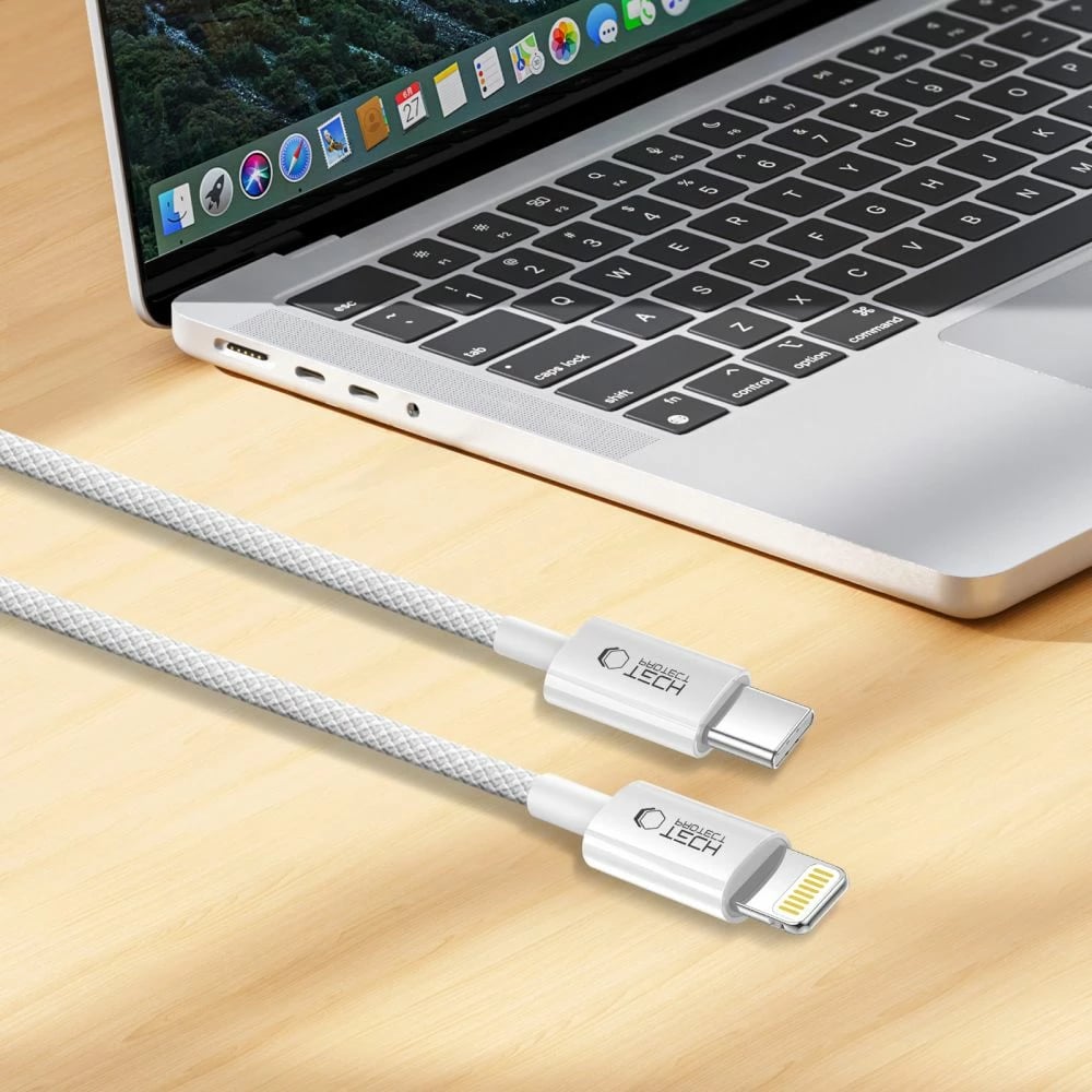 Kabllo karikimi Tech-Protect UltraBoost, USB-C në Lightning, 200 cm, Gri