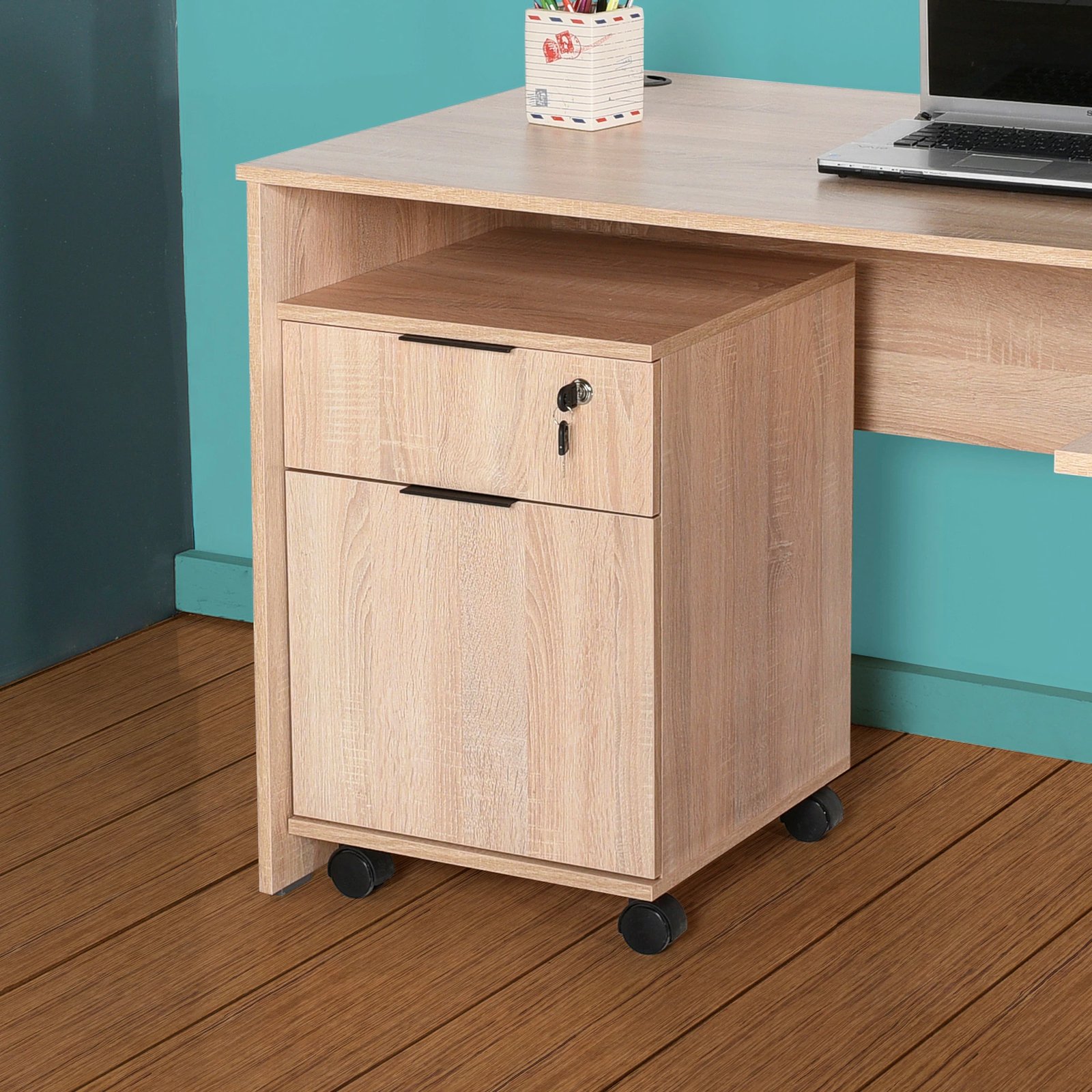 Dollap multifunksional Hanah Home, Rkm-311-Ss-1, ngjyrë sonomo