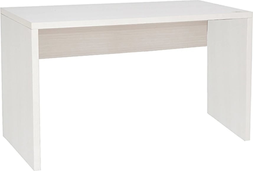 Tavolinë pune minimaliste, ngjyrë e bardhë, 140x59x75cm