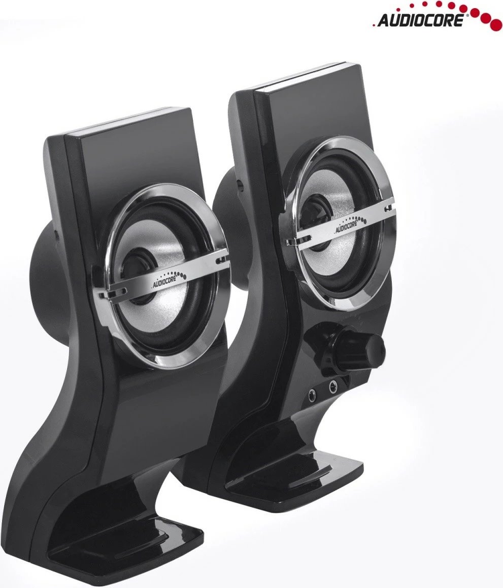 Altoparlantë kompjuteri Audiocore AC805, 6W, USB, të zi