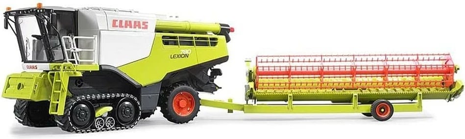 Lodër kombajn BRUDER Claas Lexion 780, 1:16, për djem, Jeshile, Kuqe, Bardhë, Zezë