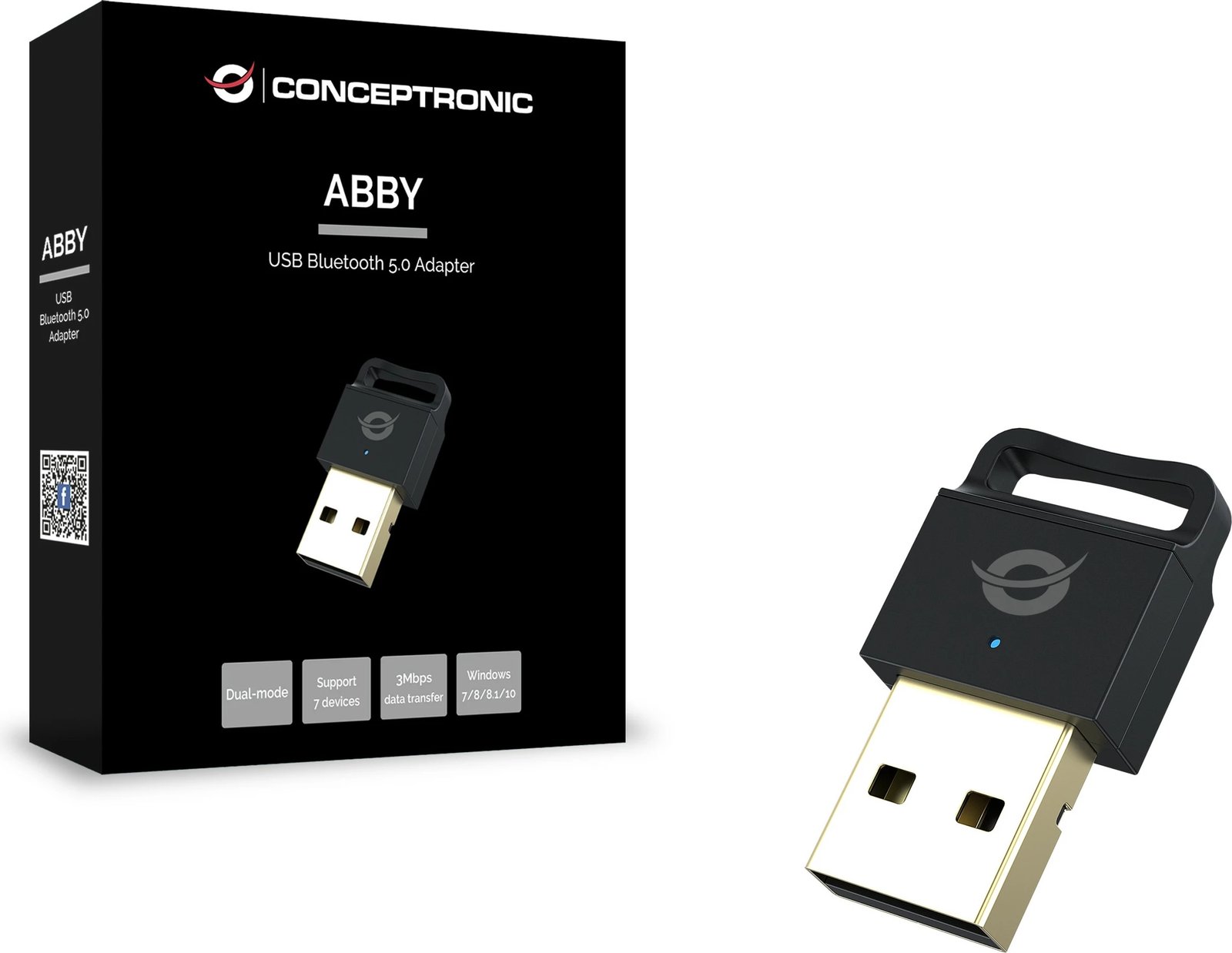 Adapter Bluetooth Conceptronic NanoUSB 5.0, i zi