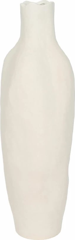 Vazo qeramike e bardhë VILERA, 16x16x50cm