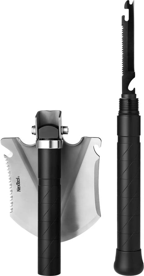 Lopatë shumëfunksionale NexTool Mini NE20013, çelik inox, e zezë