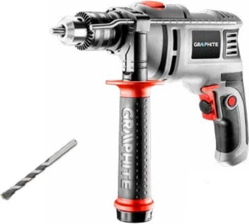 Çekiç shpuese GRAPHITE 58G726, 650W, mandrinë 13mm me çelës, 0-3000 RPM, me kuti