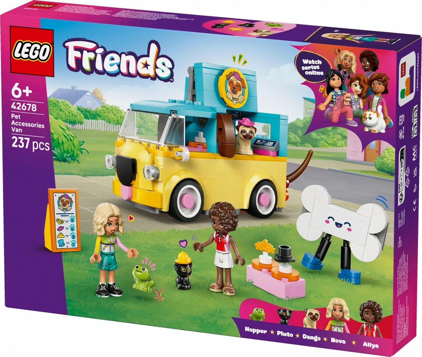 Set ndërtime LEGO Friends 42678 furgon aksesorësh për kafshë, 237 pjesë, 6+ vjeç