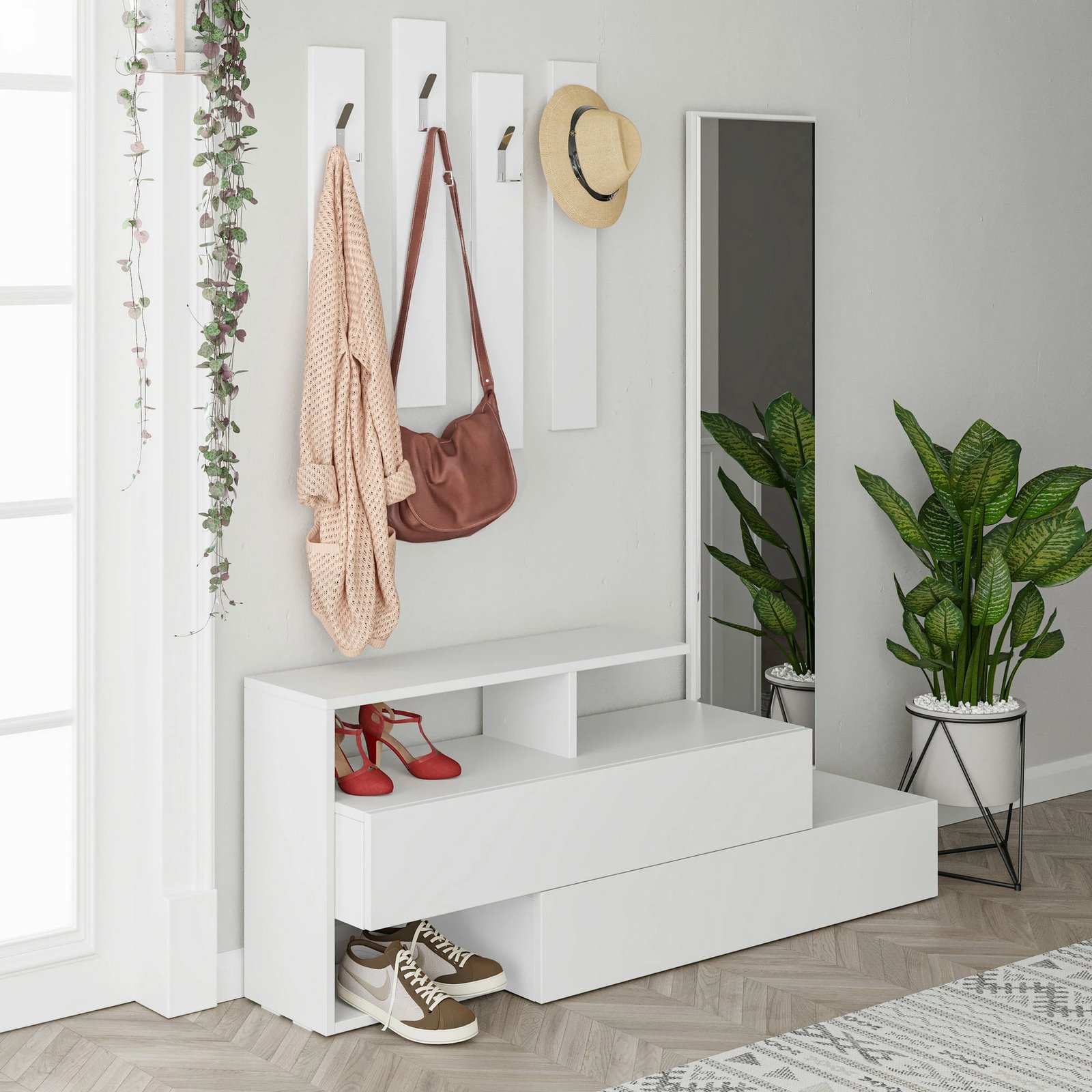 Stendë korridori Skye Decor, Ramda, e bardhë