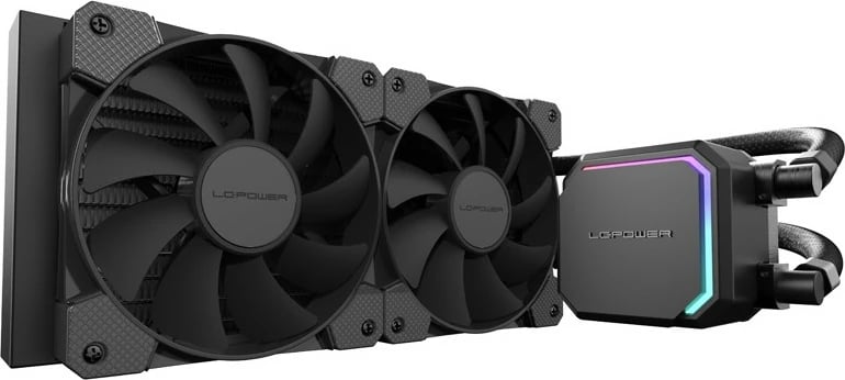 Ftohës uji all-in-one LC-Power LC-CC-240-B, 2x120mm, RGB, i zi
