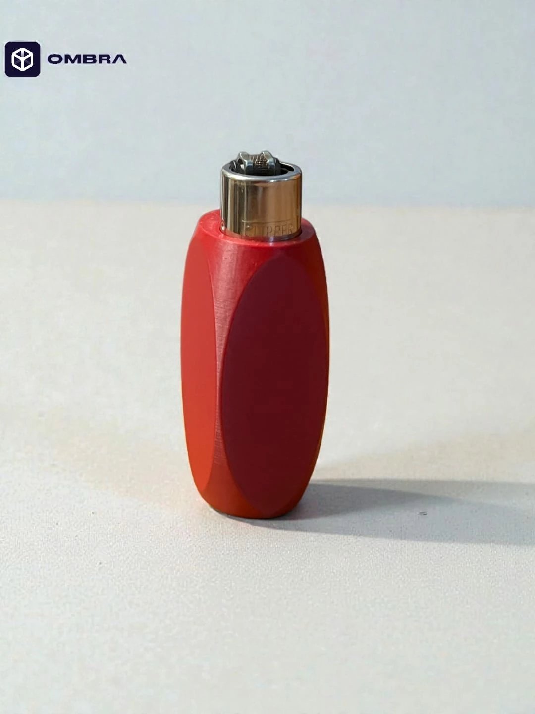 Mbajtëse për çakmak Clipper, dizajni "Charming", e kuqe