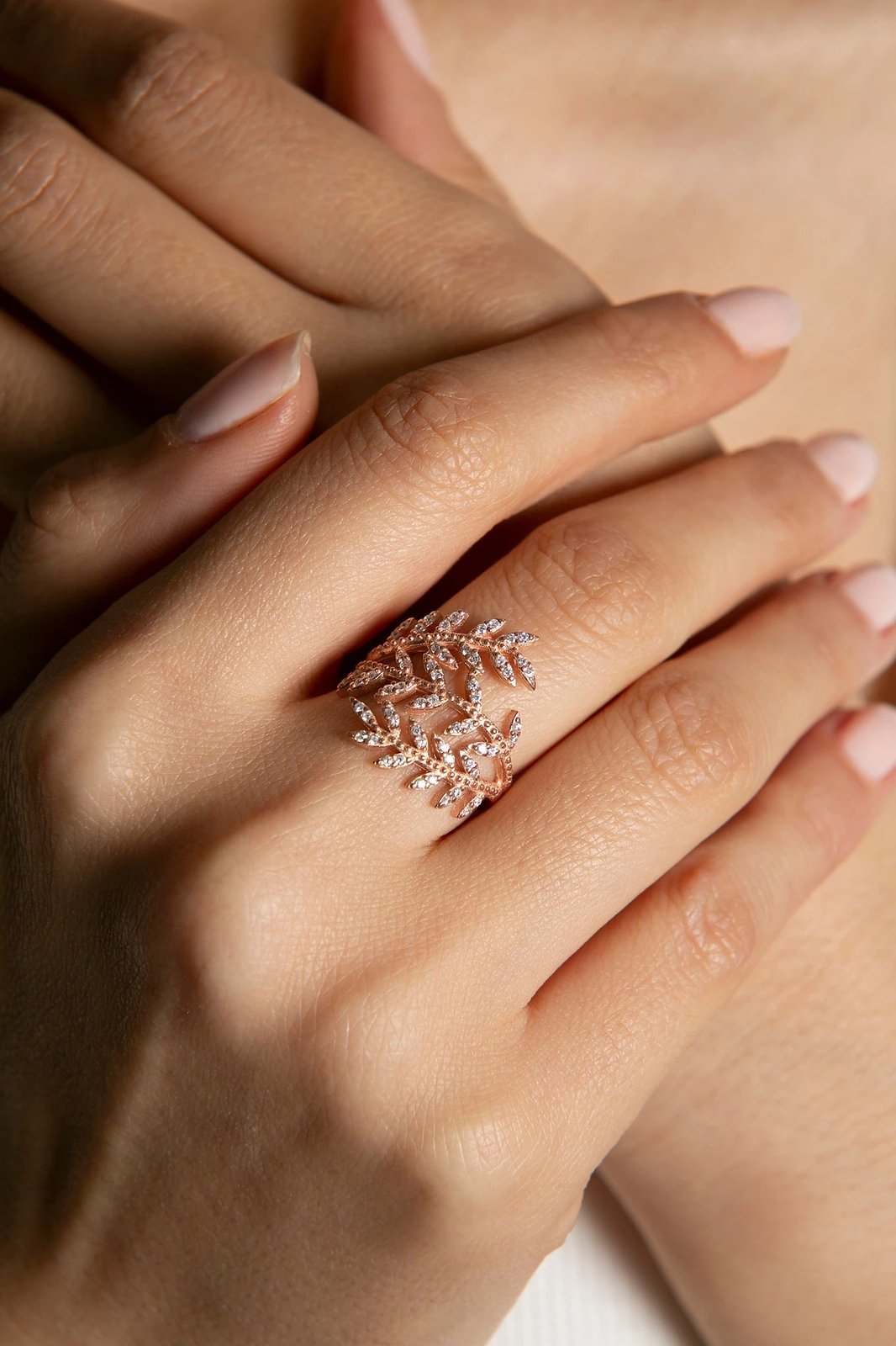 Unazë argjendi Elika, ngjyrë ari rozë, ELKAB92014R