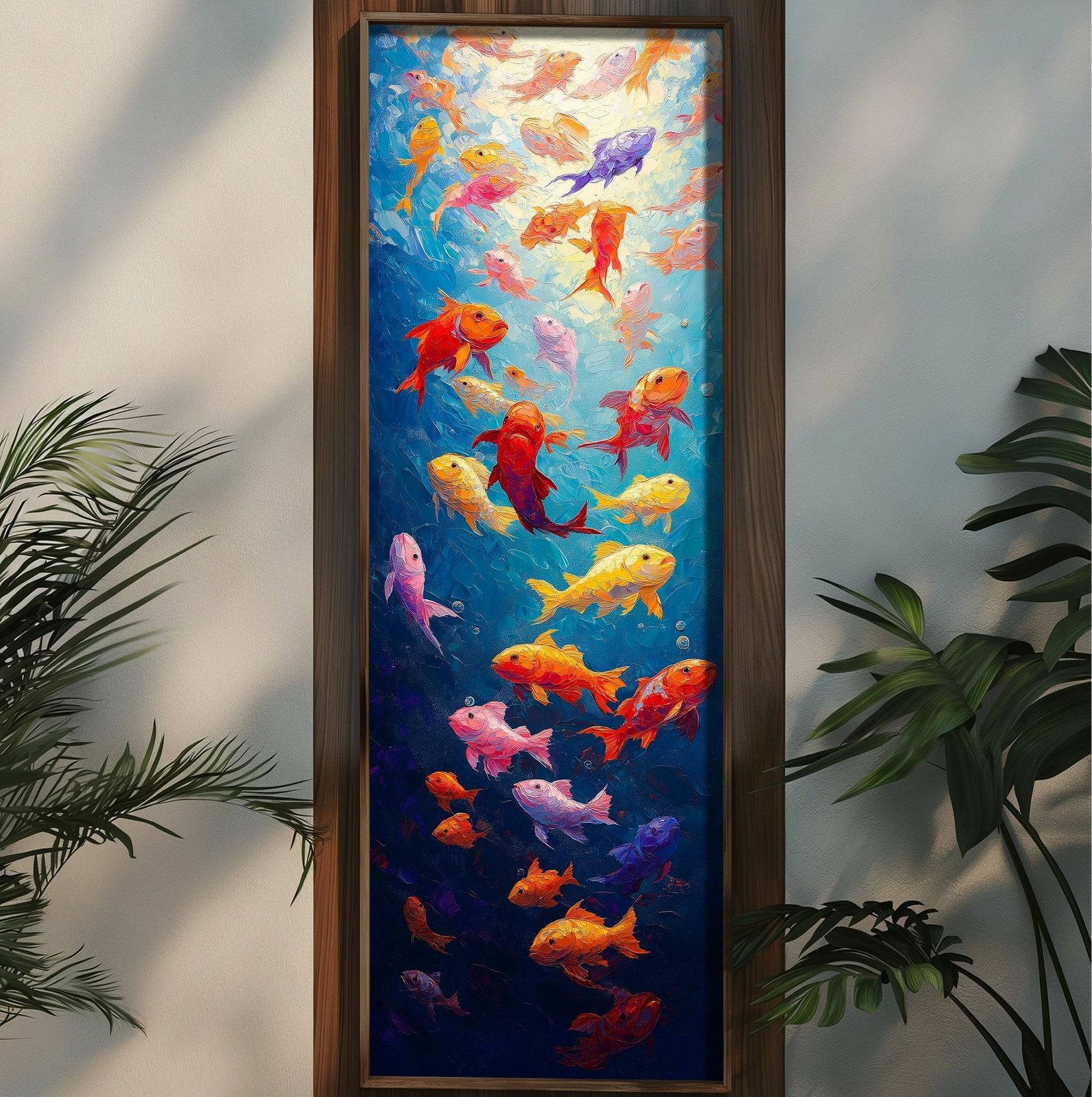 Pikturë dekorative me kornizë MDF, shumëngjyrëshe, Wallity, EMR095