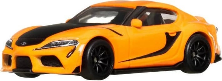 Makine lodër die-cast, Hot Wheels Fast & Furious Toyota GR Supra HNW46/JBM00 1:64, portokalli/zezë