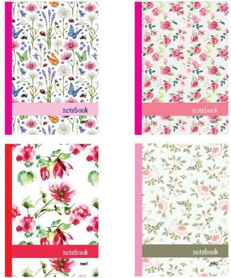 Fletore fleksibile NEXT 21x29cm, 4 tema, 256 faqe