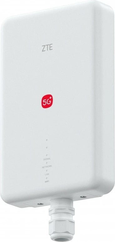 Router ZTE G5 Max Pro 5G-A Wi-Fi 7 3.6 Gb/s 4x4 MIMO IP65 13 dBi 6 antena i bardhë