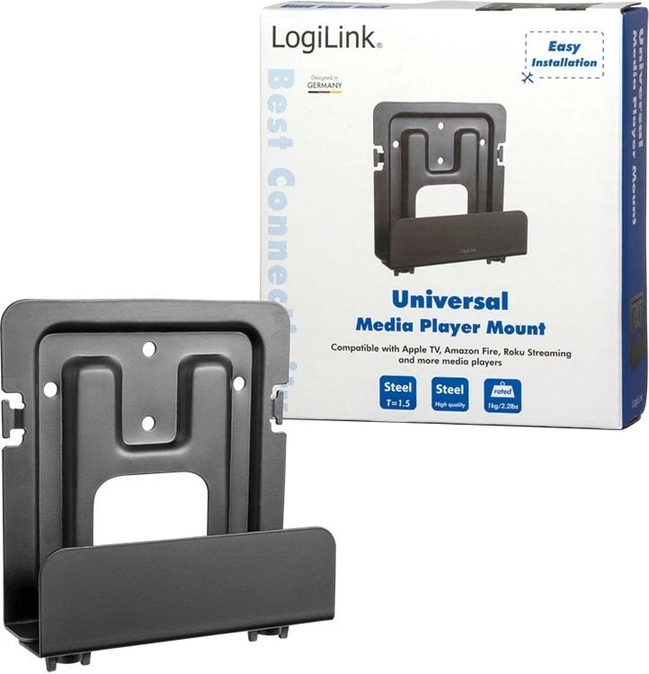 Mbajtës universal LogiLink BP0049 për media player, çelik, i zi