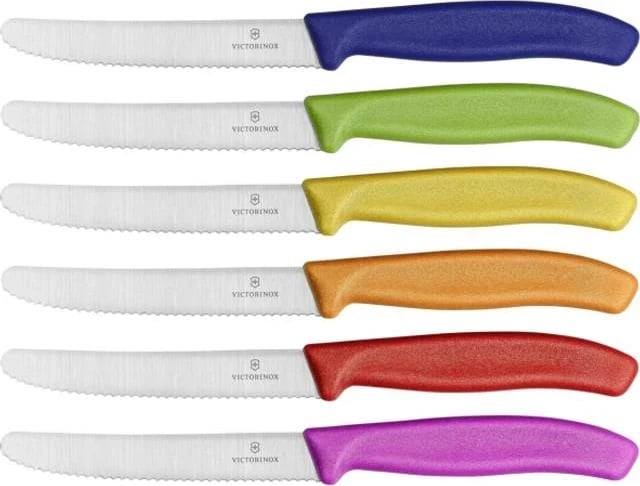 Set i thikave Victorinox për domate, 6 pjesë, e valëzuar 11cm 
