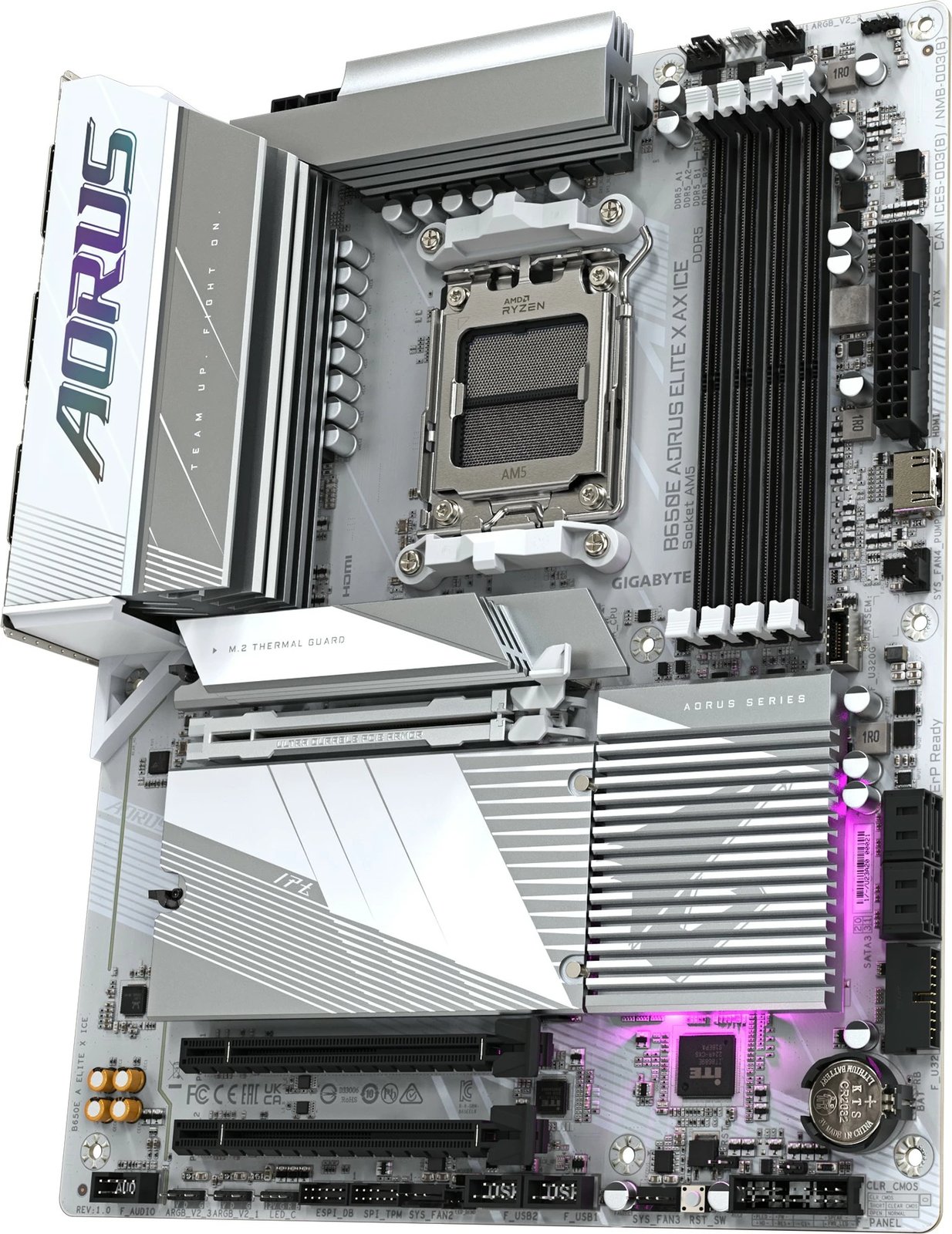 Pllakë amë Gigabyte B650E AORUS ELITE X ICE, Socket AM5, DDR5, e bardhë