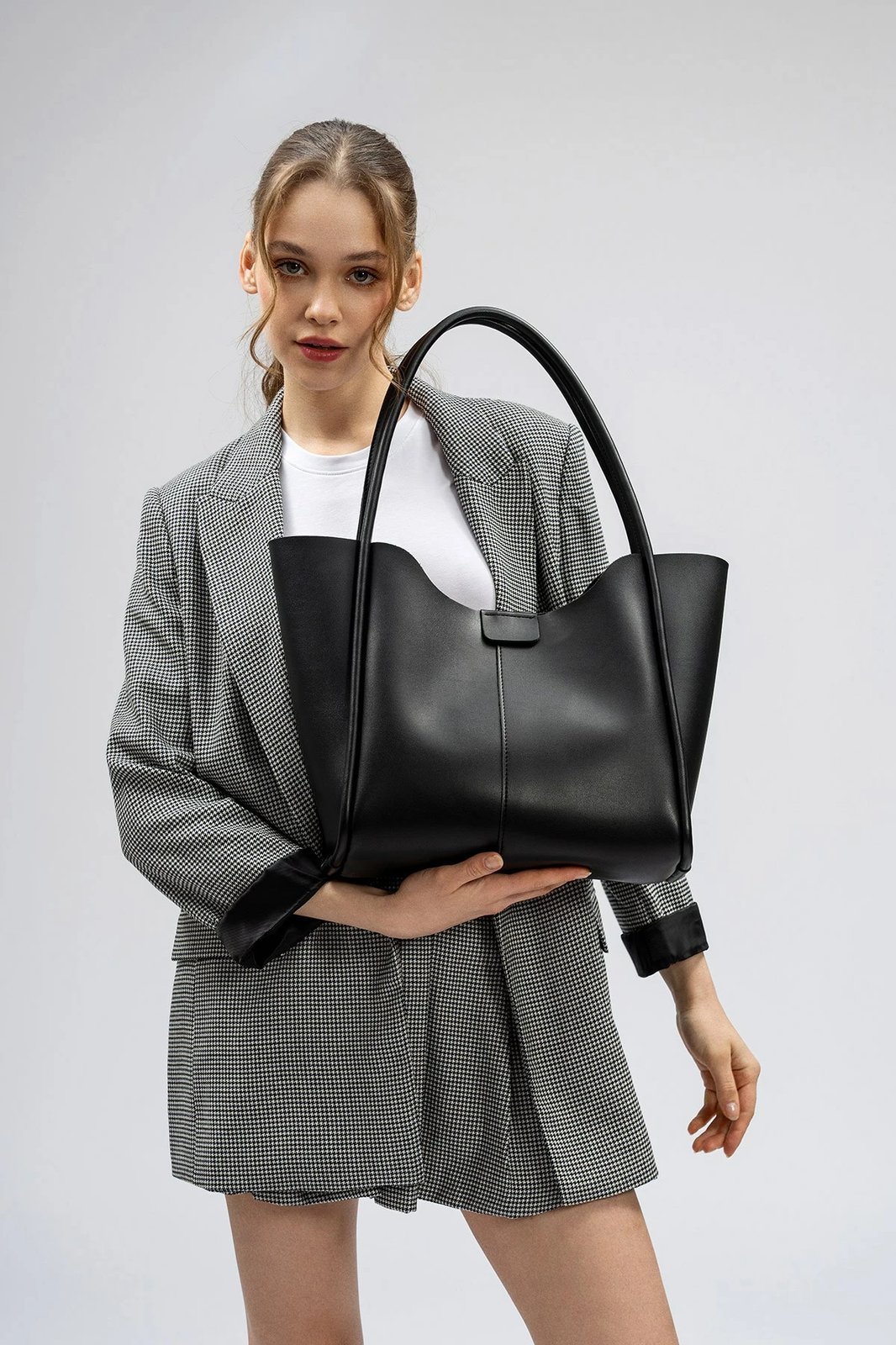 Tote bag Lucky Bees, e zezë, 1264 Npt