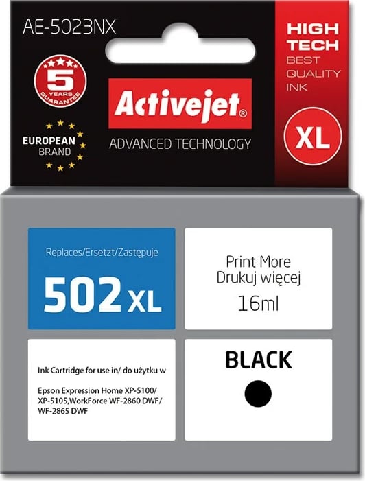 Ngjyrë zëvendësuese Activejet AE-502BNX për printer Epson, 16 ml