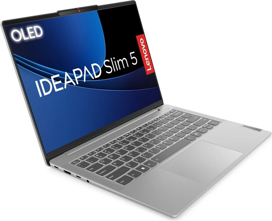 Laptop Lenovo IdeaPad Slim 5 14Q8X9 Copilot+ PC, 14", Qualcomm Snapdragon X1P-42-100, 32 GB RAM, 1 TB SSD, Gri