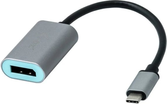 Adapter USB-C në DisplayPort i-tec C31METALDP60HZ, 4K, Metal, Gri/Azure