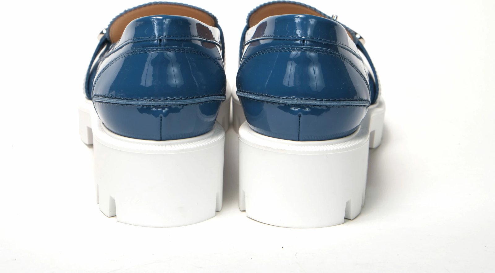 Këpucë Christian Louboutin, për femra, blu dhe bardhë