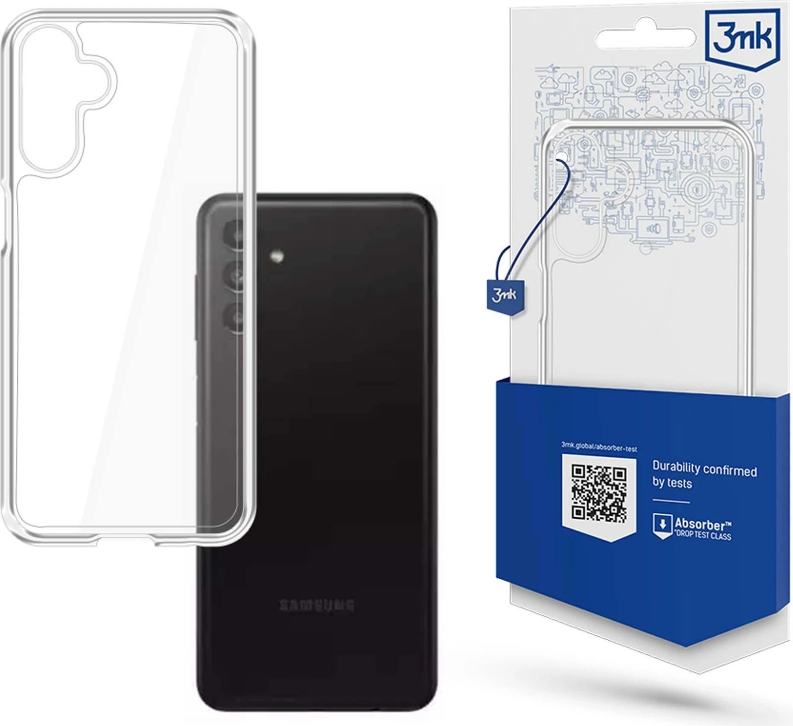 Mbështjellës 3mk Armor Case për Samsung Galaxy A14 4G/5G, transparent