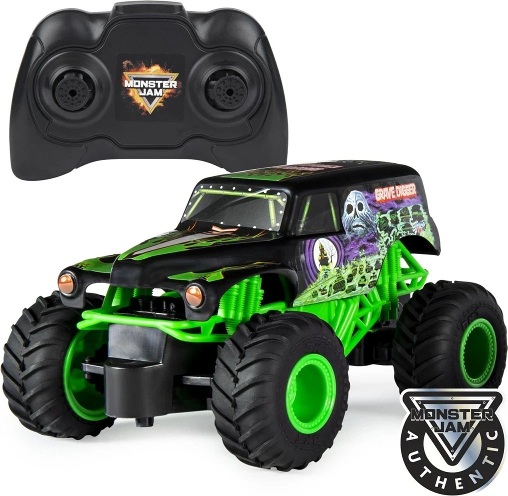 Kamion lodër me telekomandë Monster Jam Grave Digger 1:24, SPIN MASTER, shumëngjyrësh