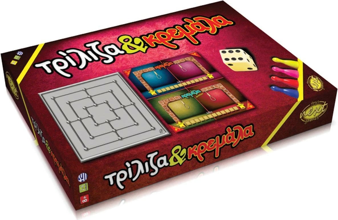 Lojë tavoline NEXT Tic-Tac-Toe-Hangman, për 2-6 lojtarë, për moshat 8+, Ngjyra e kuqe