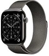 Smartwatch Apple Watch Series 11 GPS + Cellular 46mm, kasë titan, rrip Milanese Loop S/M, Slate
